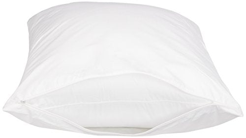 Hypoallergenic Cotton Pillow Protector with Zipper - 27x21 Inches