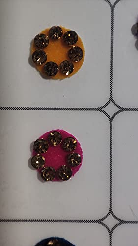 Crystal Bindi Book 120 Round Forehead Decors for Traditional Party Wear