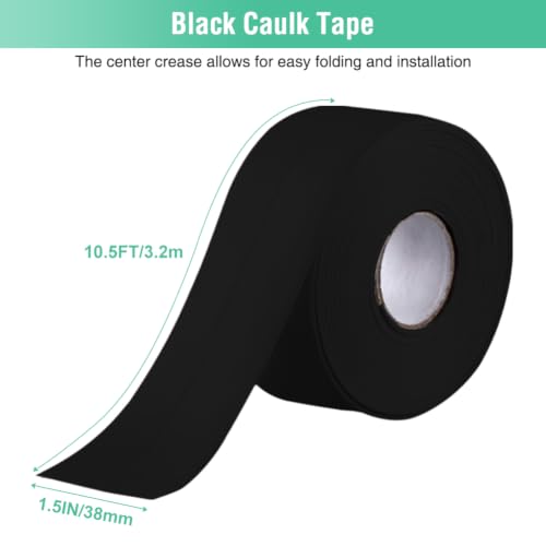 Black Caulk Tape - Waterproof Self Adhesive Sealant Strip