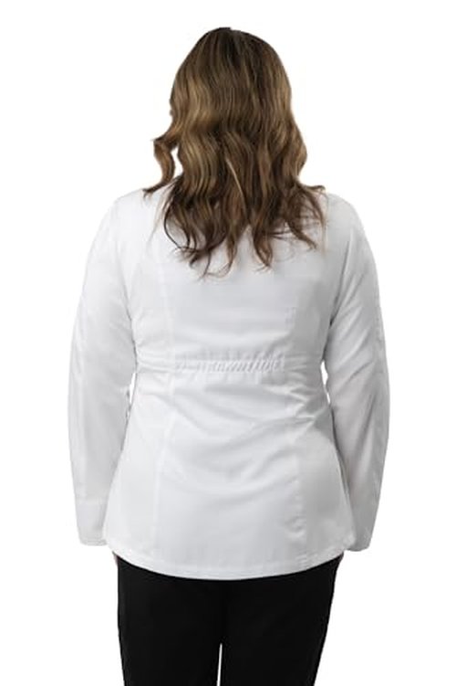 Chef Works Women's Essential Maternity Chef Coat, White, Medium