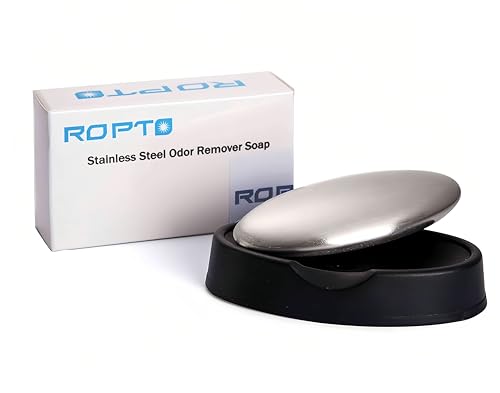 Stainless Steel Odor Eliminator Soap Bar for Hands - Removes Garlic, Onion & Fish Smells