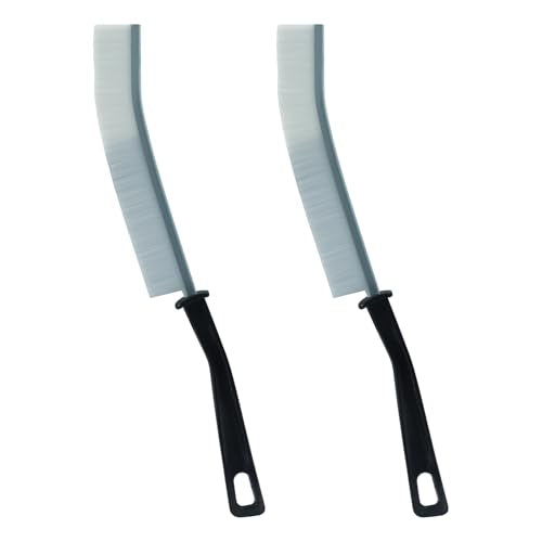 2-Pack White Crevice Cleaning Brushes for Kitchen & Bathroom