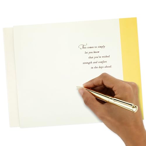 Hallmark Sympathy Card - There Are No Words, 5 x 7.2 Inch Condolence Note