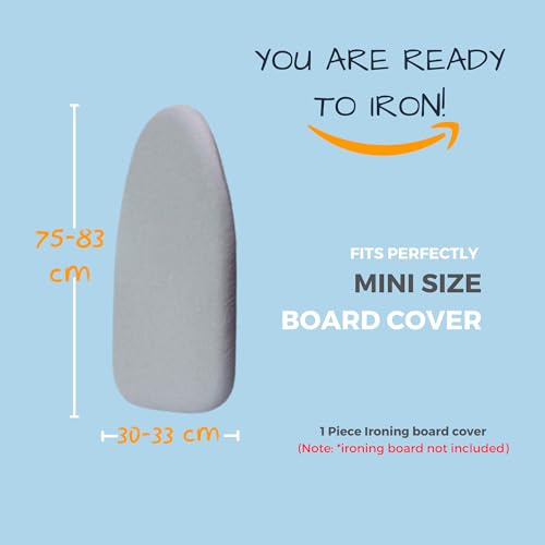 SAVUK 12x30 Inch Replacement Ironing Board Cover & Pad - Extra Thick, Heat Resistant