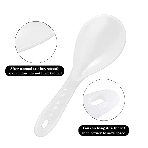 Cionyce 2PCS Non-Stick Plastic Rice Paddle Spoon and Serving Spatula