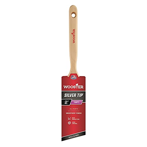 Wooster Silver Tip 2-Inch Angle Sash Paintbrush - Nylon/Polyester Blend