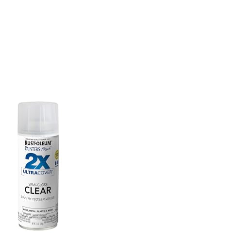 Rust-Oleum Painter's Touch 2X Spray Paint, Semi-Gloss Clear, 12 Ounce (Pack of 6)
