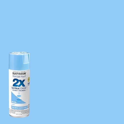 Rust-Oleum Painter's Touch 2X Ultra Cover Spray Paint, Spa Blue, 6 Pack