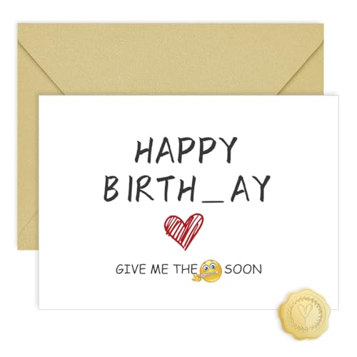 Funny Birthday Card for Husband & Boyfriend - Cheeky Humor