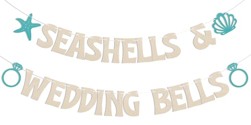 Seashells & Wedding Bells Banner - Beach Party Decorations
