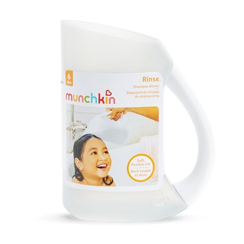 Munchkin Rinse Shampoo Bath Rinser Cup, Soft Rim for Babies & Toddlers, Grey