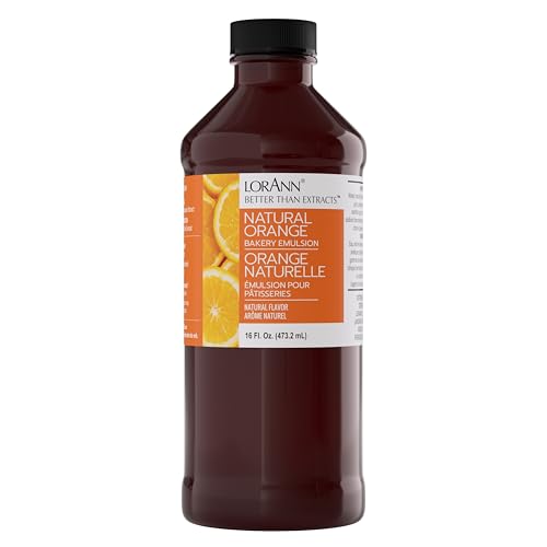 LorAnn Oils Orange Emulsion Flavoring for Baking - 16 Fl Oz