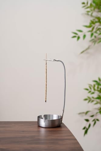 Silver Modern Incense Holder with Adjustable Metal Stand