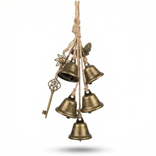 Handmade Brass Witch Bell for Door Knob Protection & Home Decor