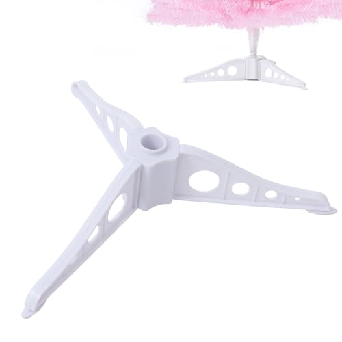 Plastic Christmas Tree Stand White for Mini Artificial Tree - 0.75 Inch Diameter