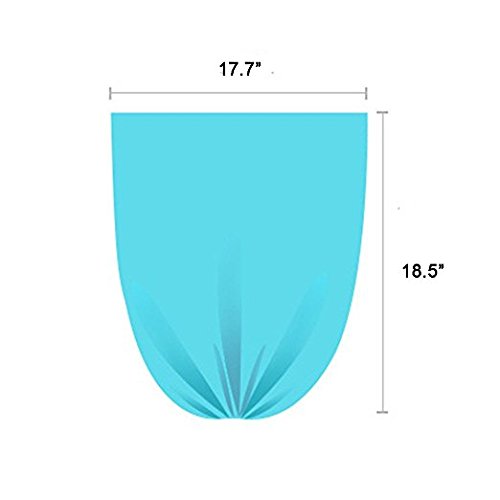 7-Almond 2 Gallon Small Trash Bags, Clear Wastebasket Can Liners - 100 Count