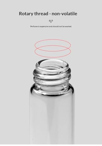 Clear Glass Perfume Spray Bottle Refillable Travel-Sized Decanter