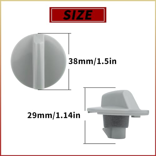 2 Pack GE Compatible Air Conditioner Control Knobs WP12X10002 Replacement Parts