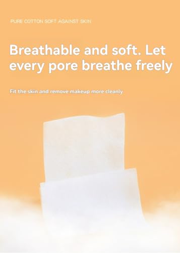 Cabiuty 100% Cotton Facial Cleansing Pads - 222 Count Makeup Remover