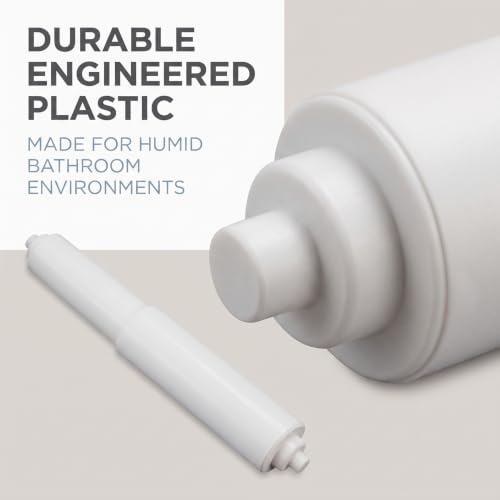 Galepromot Universal Toilet Paper Holder Replacement Roller - Durable Spring-Loaded Plastic Spindle