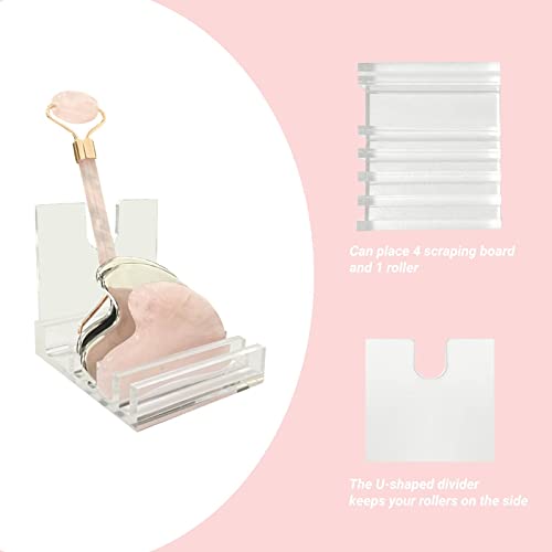 YeeBeny Gua Sha and Facial Roller Holder - Durable Acrylic Organizer