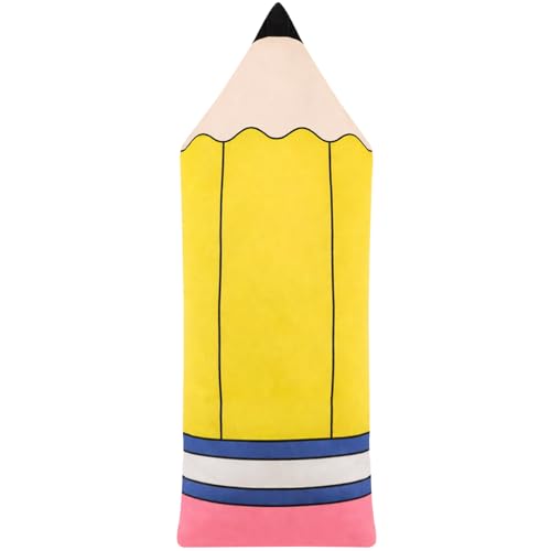 Cute Pencil Plush Pillow for Classroom & Home Decor - 19.69 Inches