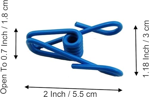 YIKANGHENG 20 Pcs 2-Inch Colorful Metal Chip Clips - Waterproof, Rustproof Bag & Clothes Pins