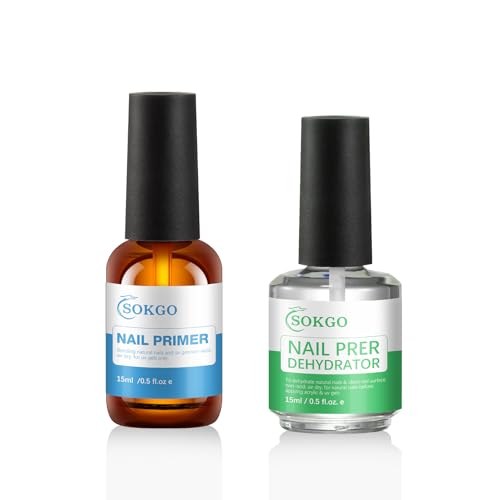 Sokgo Nail Dehydrator and Primer Set for Acrylic and UV Gel Polish