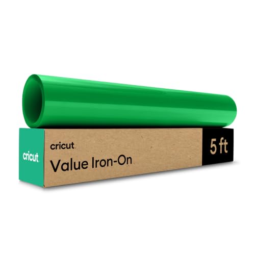 Cricut Value Iron-On Vinyl, Green Matte Finish (12in x 5ft Roll)