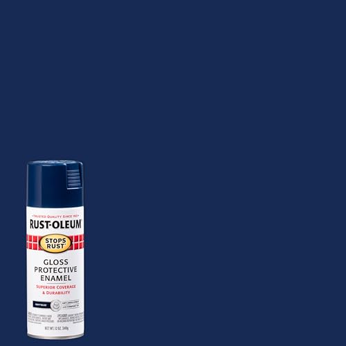 Rust-Oleum Stops Rust Gloss Navy Spray Paint 12 oz Pack of 6
