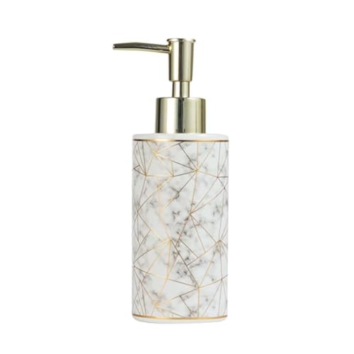 AORTULL Ceramic Soap Dispenser for Bathroom & Kitchen - Gold
