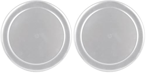 8-Inch Aluminum Pizza Pan (Pack of 2) - Wide Rim for Even Baking
