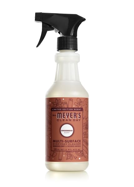 Mrs. Meyer's Multi-Surface Cleaner, Gingerbread Scent, 16 Fl Oz (Pack of 6)
