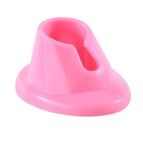 Pink Soft Rubber Nail Polish Bottle Holder Stand Anti-Spill Organizer