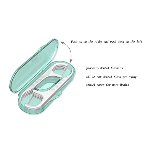 Dental Floss Dispenser Case with 20pcs Travel Floss Picks Toothpicks