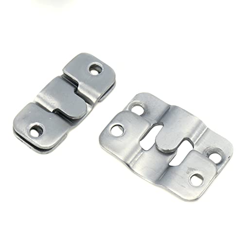 20 Pcs Metal Sectional Couch Connectors, 44x19mm Interlocking Sofa Bracket