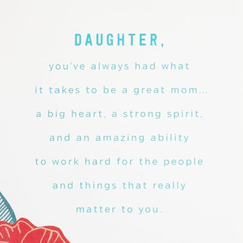 Hallmark Mother's Day Greeting Card for Daughter with Hangable Wall Art Print