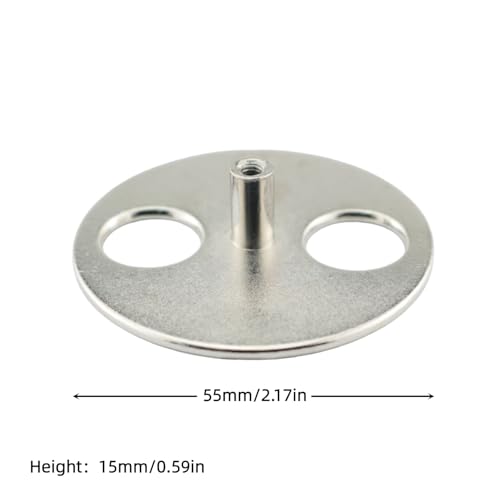 Metal Round Spring Wound Music Box Wind-Up Keys DIY Repair Parts 2Pack
