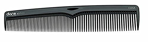 Diane Large Ionic Styling Comb Black 7.75 Inch Pack of 12