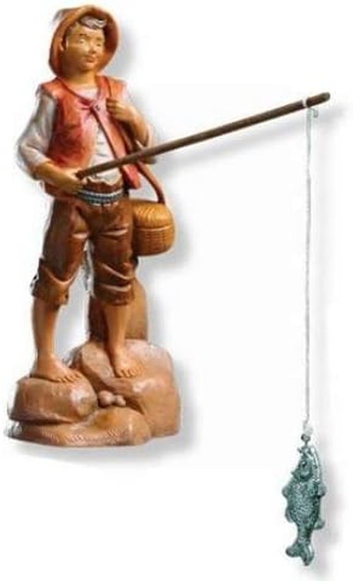 Fontanini by Roman Inc. Jacob The Fisherman Nativity Figure - Hand Sculpted & Painted, 5" Tall