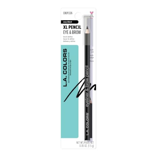 L.A. Colors 7-Inch Eyeliner and Brow Pencil - Very Black