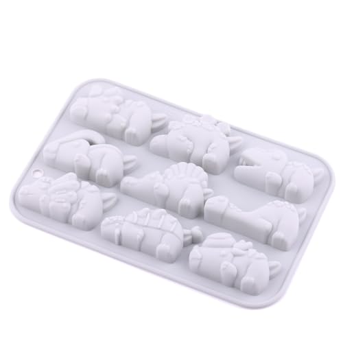 Dinosaur Silicone Candy Molds - 9 Cavity Chocolate & Gummy Molds