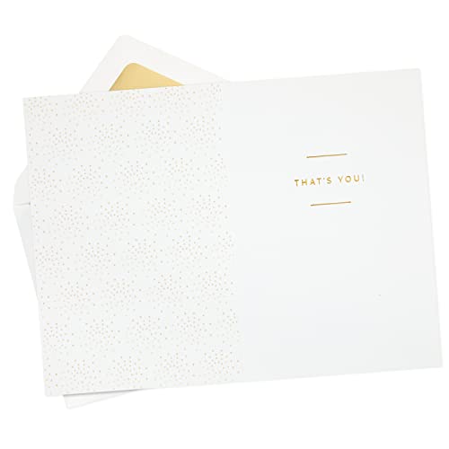 Hallmark Signature Birthday Card - Great Person Design with Gold Foil