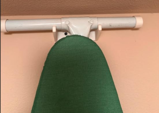 Wall-Mounted Ironing Board Holder - Space-Saving Laundry Organizer