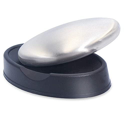 Stainless Steel Soap Odor Remover Bar with Holder for Hands