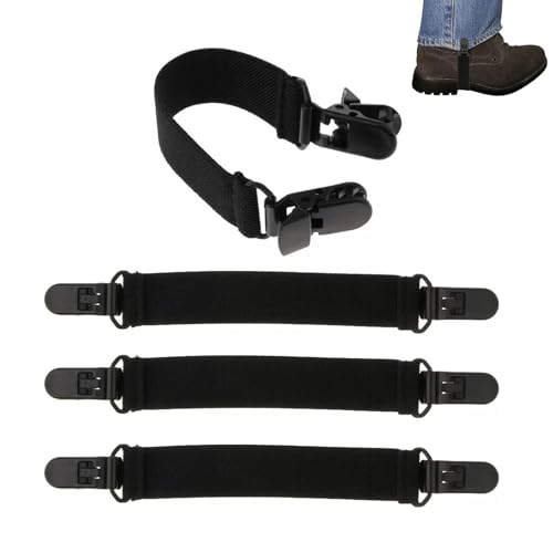 4 Pack Adjustable Elastic Stirrups for Riding Pants & Cowboy Boots