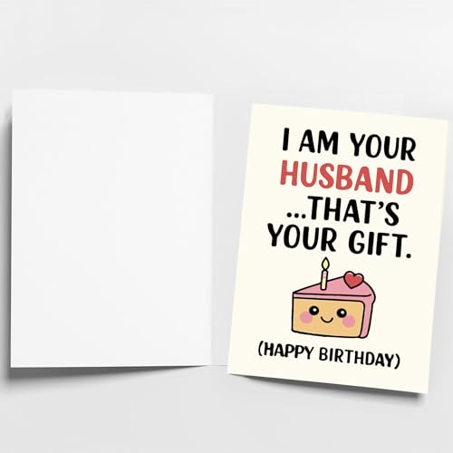 Funny Birthday Card for Wife | Luxurious Silk Finish | 7x5in