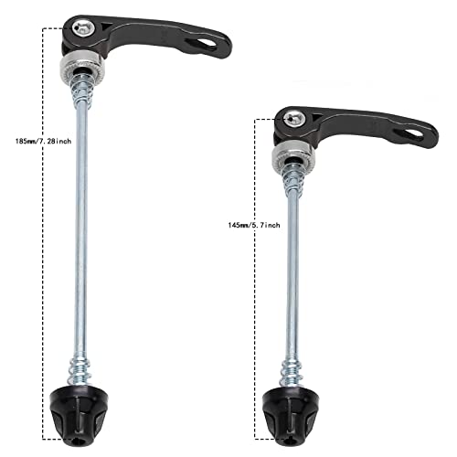 1Pair Quick Release Bicycle Hubs Bike Wheel Hub Front and Rear Skewers Clip Kit for Mountain Bike