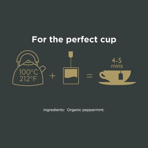 Taylors of Harrogate Organic Peppermint Herbal Tea, 50 Tea Bags