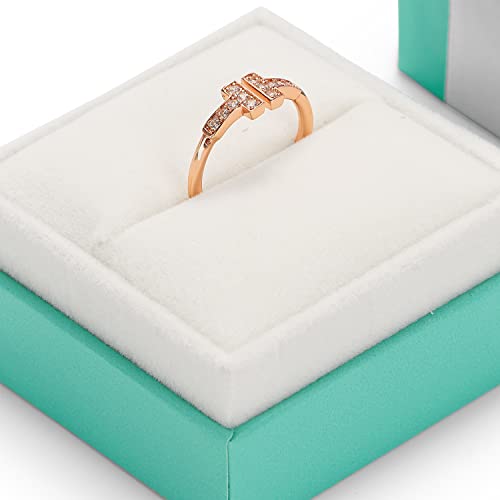 Oirlv Velvet Ring Gift Box for Engagement & Proposal - Blue